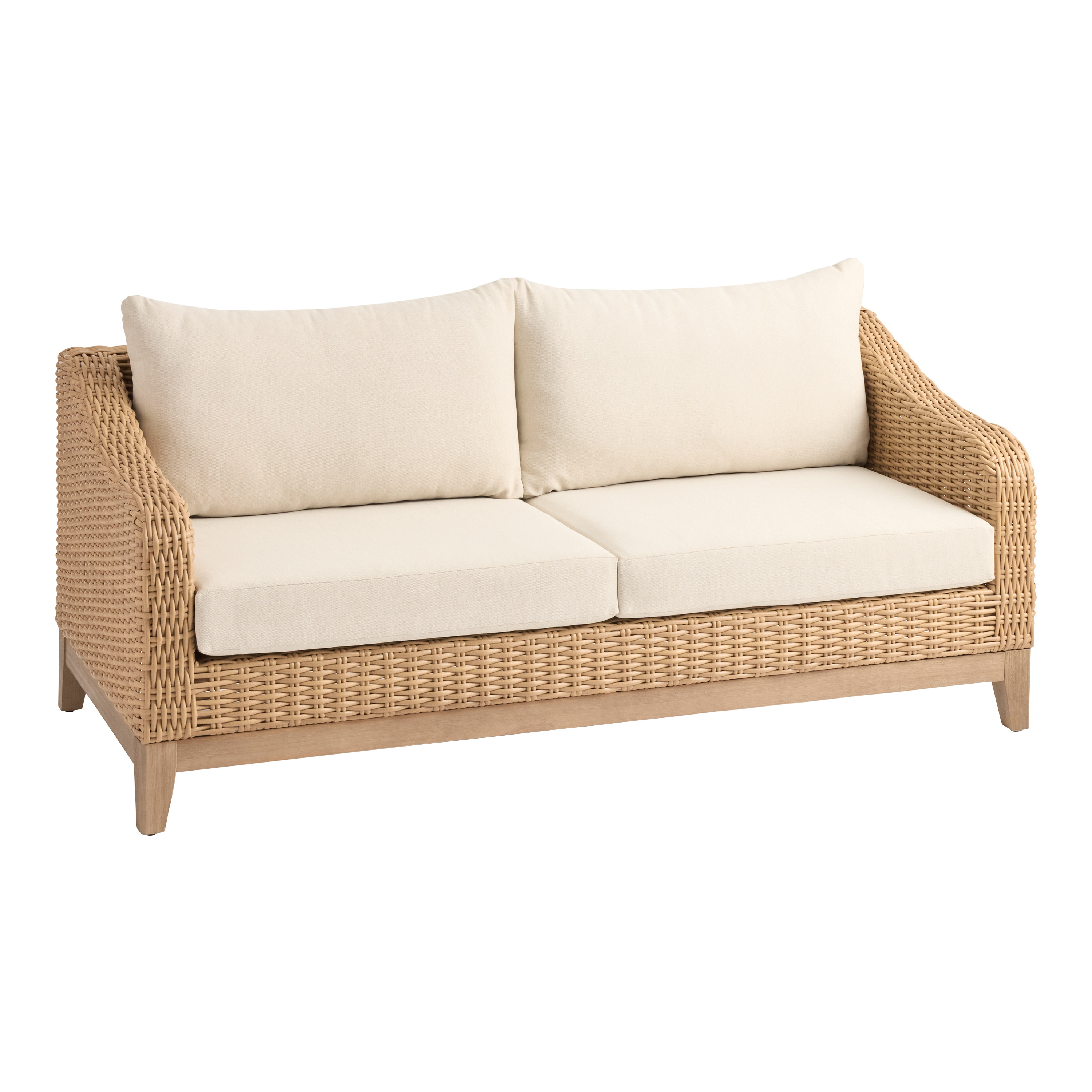 Westerland Oversized All Weather Slope Arm Outdoor Loveseat | World Market