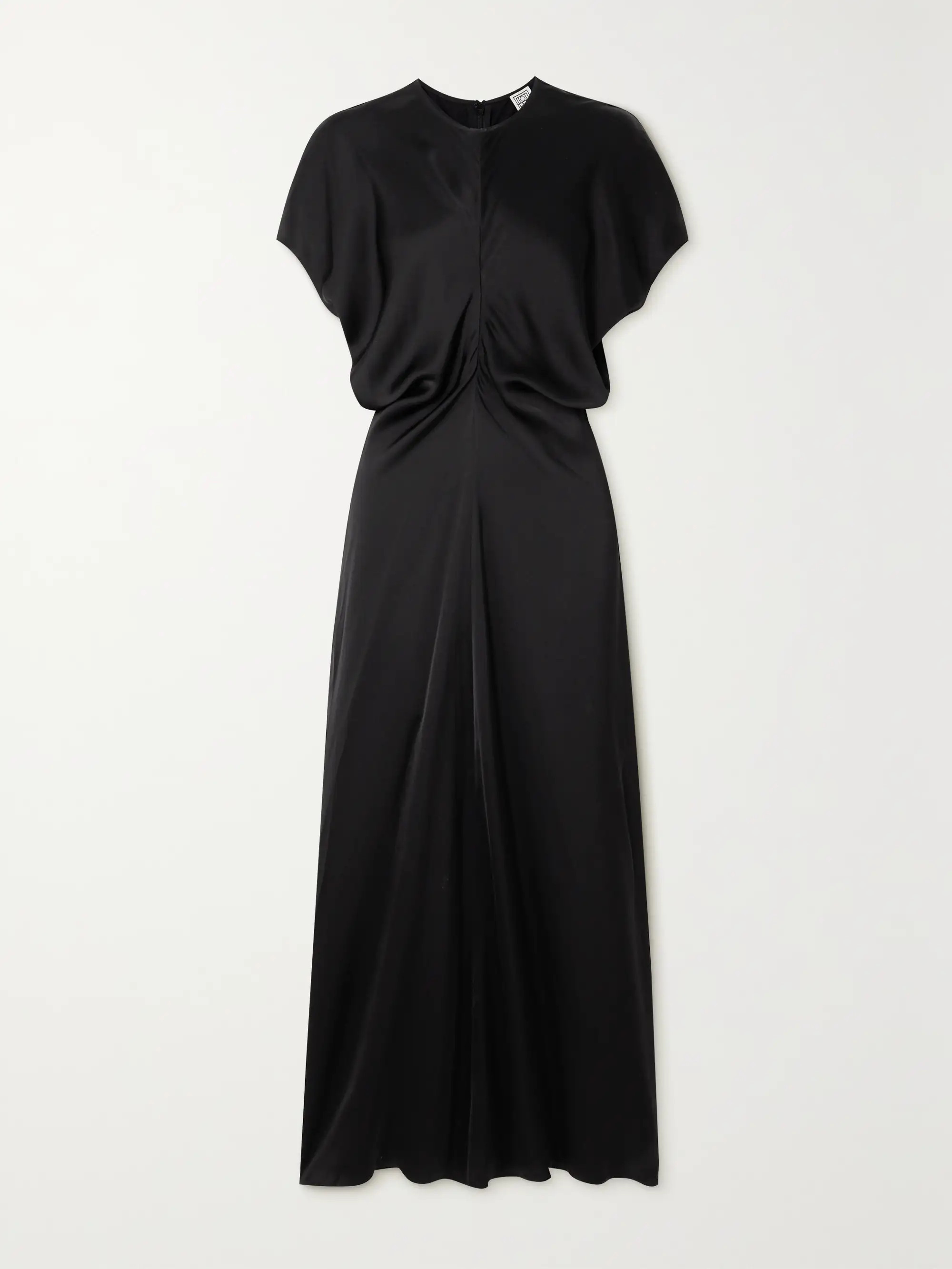 Draped satin maxi dress | NET-A-PORTER (UK & EU)