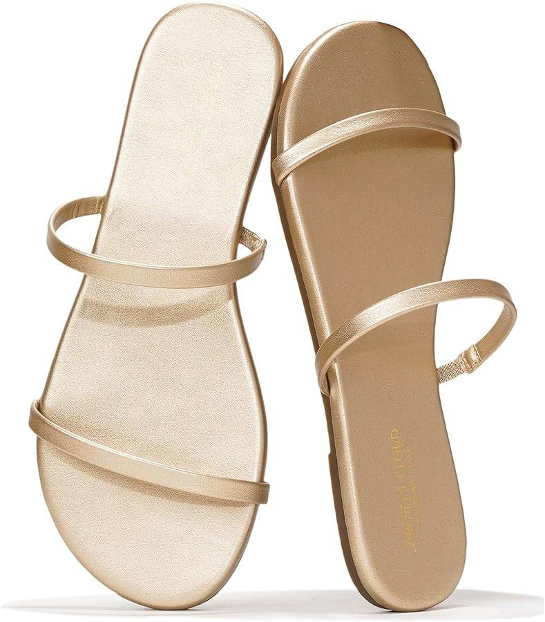 Project Cloud Summer Sandals for Women 2026 - Memory Foam Insole and Eco-Crafted Leather Beach Fl... | Amazon (US)