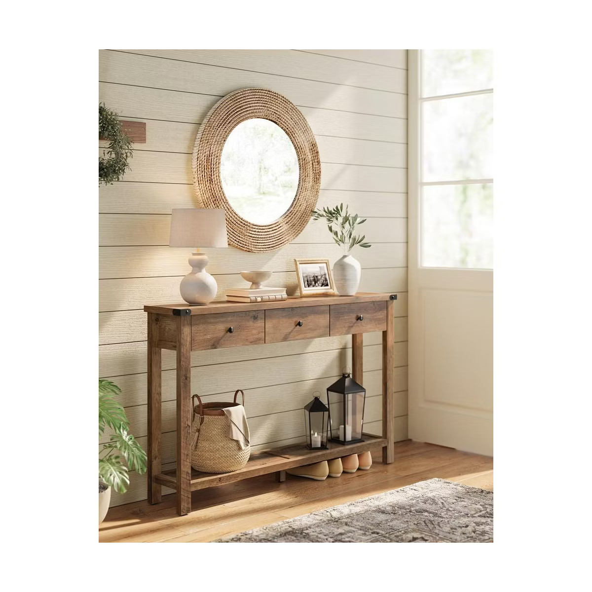 VASAGLE 47.2" Console Table With 3 Drawers Console Table Sofa Tables For Living Room Clearance Co... | Target