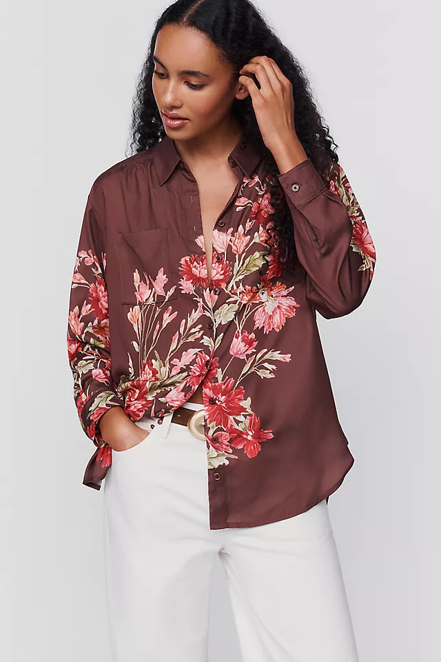 Brielle Relaxed Buttondown Blouse | Anthropologie (US)