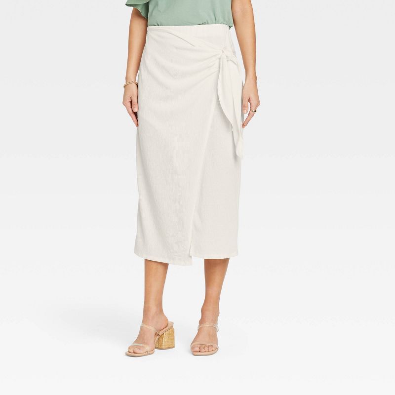 Women's Midi Wrap Skirt - A New Day™ | Target