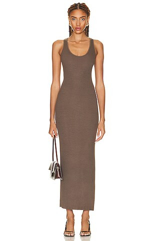 Stretch Silk Knit Maxi Tank Dress | FWRD 