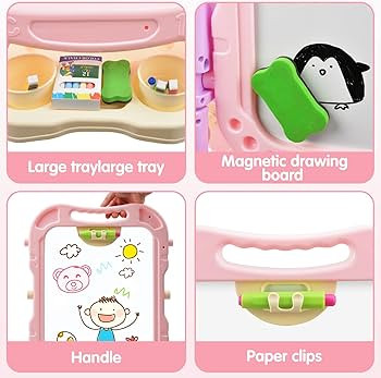 Amagoing Easel for Kids, Adjustable Standing Art Easel for Toddler, Double Magnetic Drawing Board... | Amazon (US)