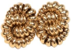 14K Gold Plated Large Spiral Swirl Large Statement Stud Earrings for Women, Modern Gold Earrings ... | Amazon (US)