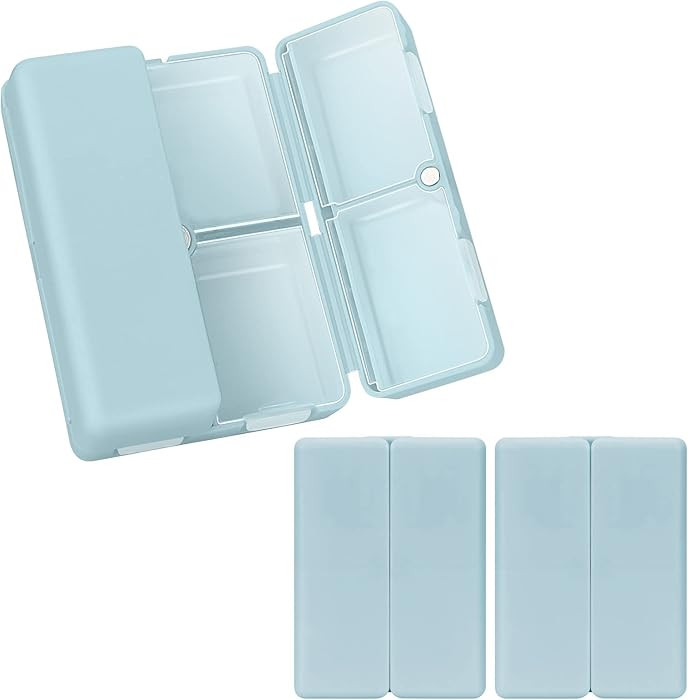 FYY Daily Pill Organizer,2 Pcs 7 Compartments Portable Pill Case Travel Pill Organizer,[Folding D... | Amazon (US)