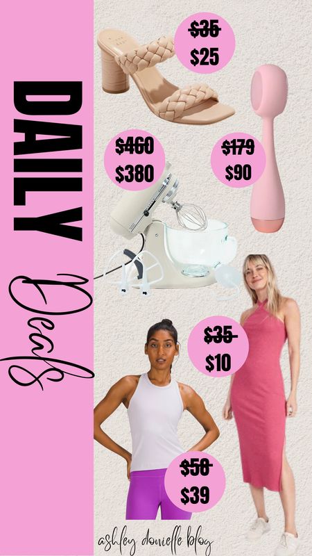 Daily deals!

Mixer, kitchen aid, cleaning brush, facial cleanser, midi dress, sports tank top, nude heels

#LTKstyletip #LTKsalealert #LTKSeasonal