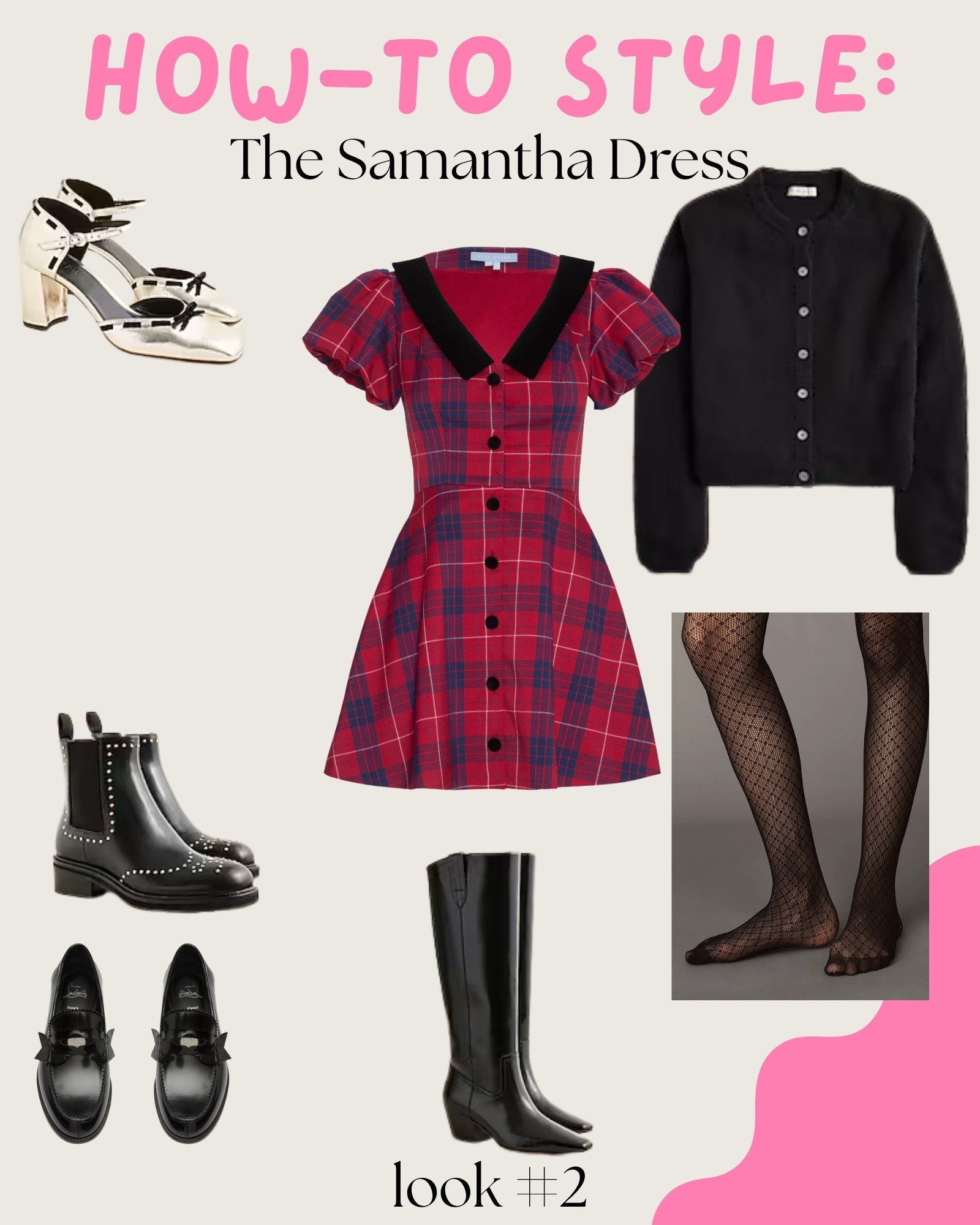 Everyone has a holiday dress in their closet. You can give it second life by updating the styling. Here are four different outfit ideas with The Samantha Dress from Hill House Home. 🎄

Look two is perfect for the month of December! You can wear this to a dinner party, date night , to the nutcracker or whatever else you have planned. ✨

#LTKHoliday #LTKSeasonal #LTKStyleTip