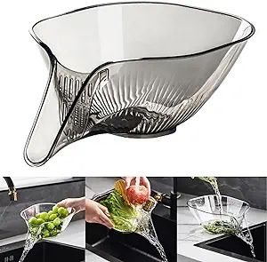 Multi-functional Drain Basket with Funnel, 2024 New Kitchen Sink Drain Basket with Strainer Conta... | Amazon (US)