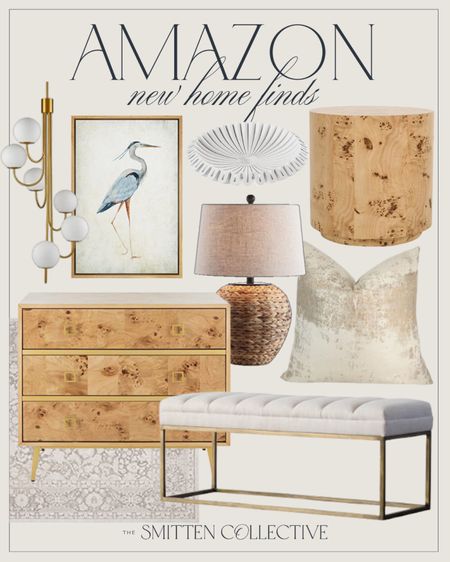 Amazon new home finds includes bench, rug, drawer chest, side table, throw pillow, wall art, table lamp, chandelier, and decorative bowl.

Home decor, Amazon home finds, looks for less

#LTKstyletip #LTKhome #LTKfindsunder100