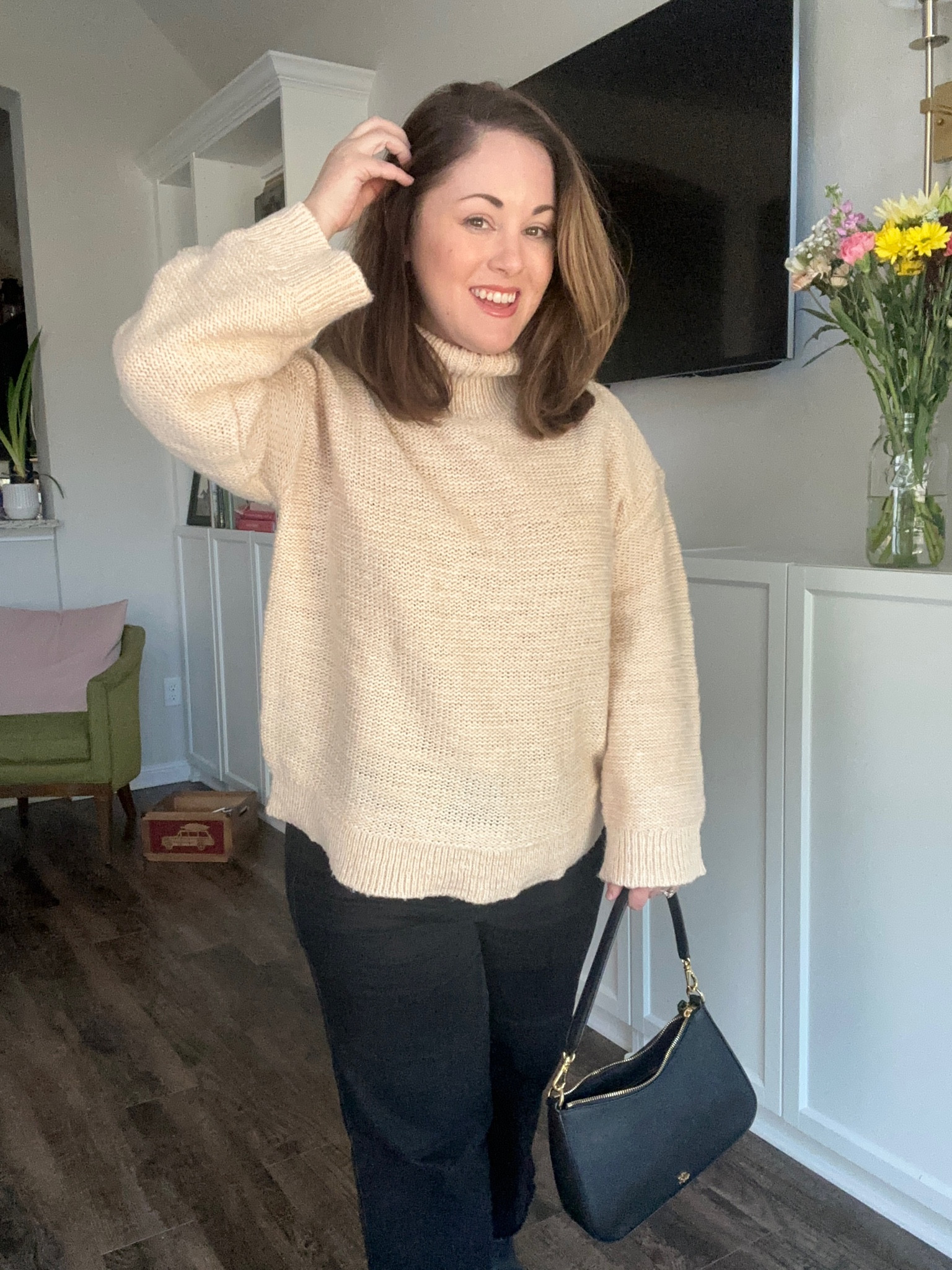 Cozy Saturday brunch look #neutrals #blackandwhite #brunch #judyblue #talbots #casual 

#LTKfindsunder100 #LTKstyletip #LTKSeasonal