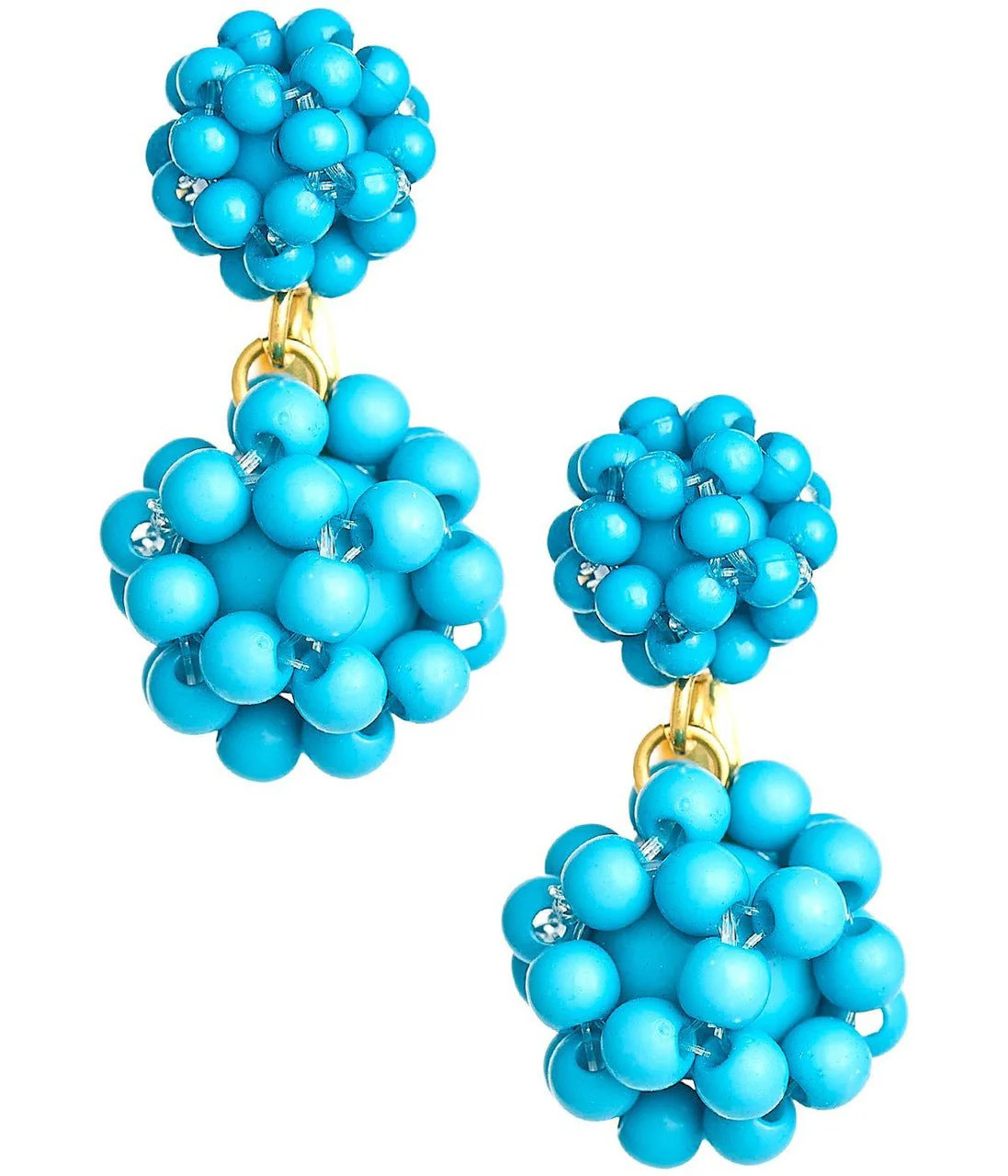 Kate Cluster Earring - Turquoise - Belle of the Ball Collection | Lisi Lerch Inc
