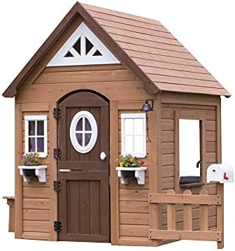 Backyard Discovery Aspen All Cedar Outdoor Wooden Playhouse | Amazon (US)
