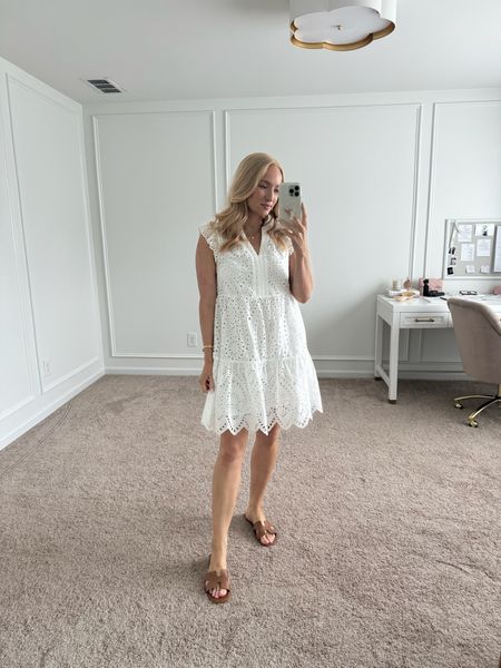 If you’re looking for a little white eyelet dress, I’ve got the prettiest one for you! Wearing size small. Use my code Amandaj15 for 15% off! Summer minidresses // vacation dresses // bridal shower dresses // bridal luncheon dresses // brunch dresses // daytime dresses // Avara dresses // shopavara 

#LTKTravel #LTKSeasonal #LTKWedding