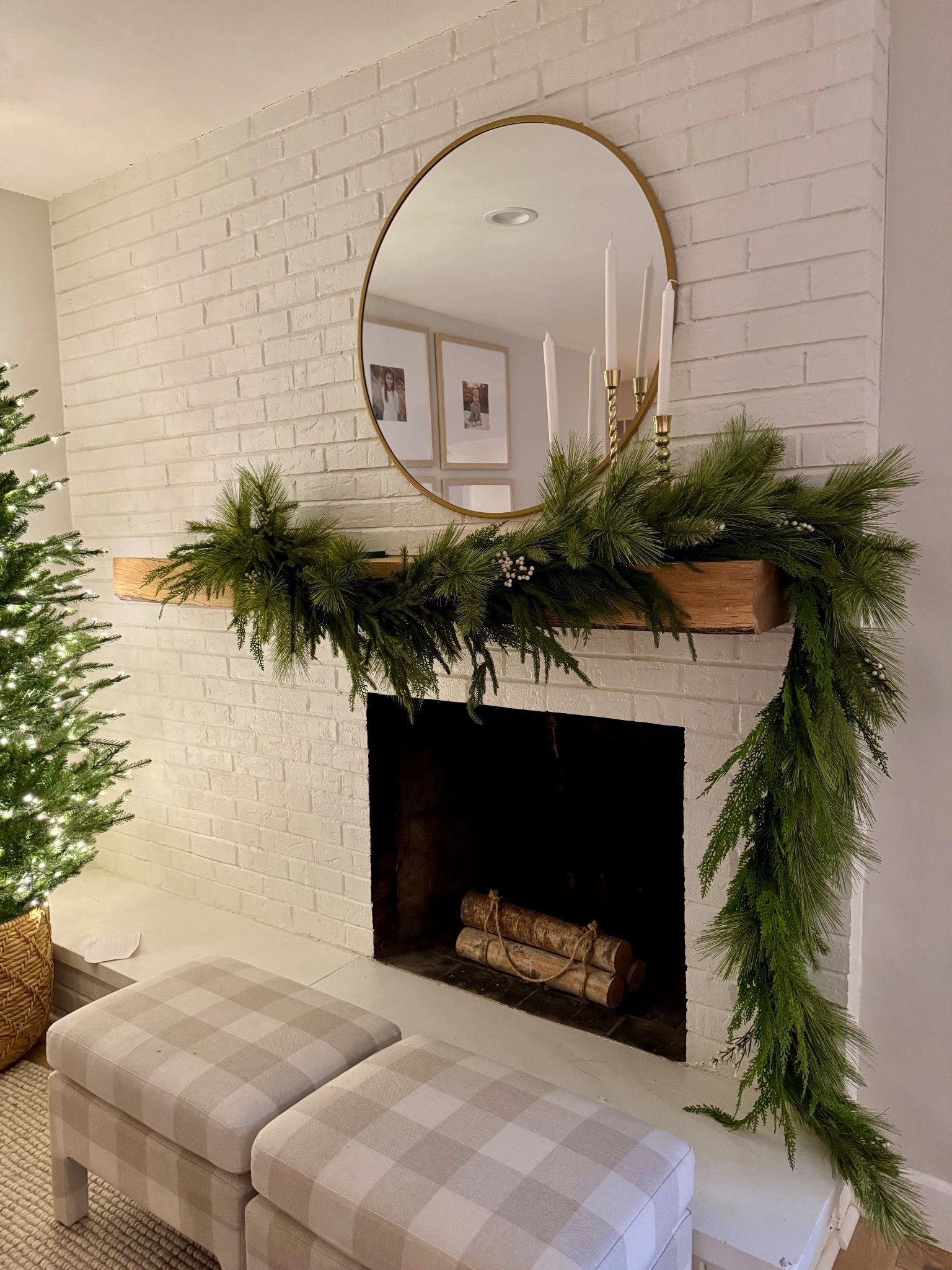 Just went with it for a very full mantel garland this year. I have mixed pieces I have collected over the years but some are still available! Classic garland pieces

Norfolk pine garland, cedar garland, pine garland, mantel garland, seasonal decor for Christmas 

#LTKHoliday #LTKSeasonal #LTKHome