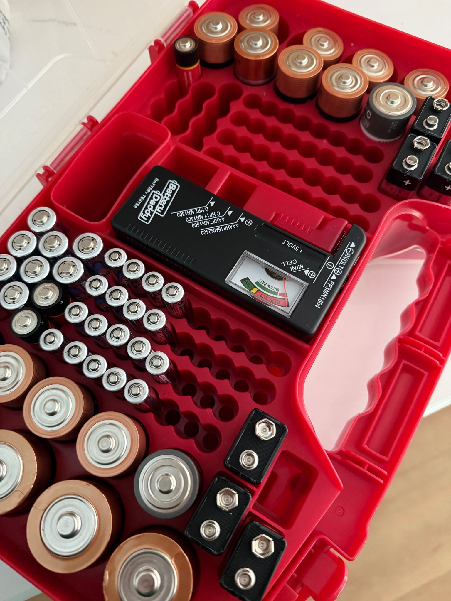 This is such a funny thing to post about but we’ve had this battery daddy organizer for years and I’m so thankful for it. Between toddler toys needing 100s of batteries and no actual safe way to store them, this is the best purchase ever!

#LTKU #LTKHome #LTKmomlife