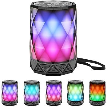 LED Portable Bluetooth Speakers with Lights, LFS Night Light Waterproof,Speakers Color Change Blu... | Amazon (US)