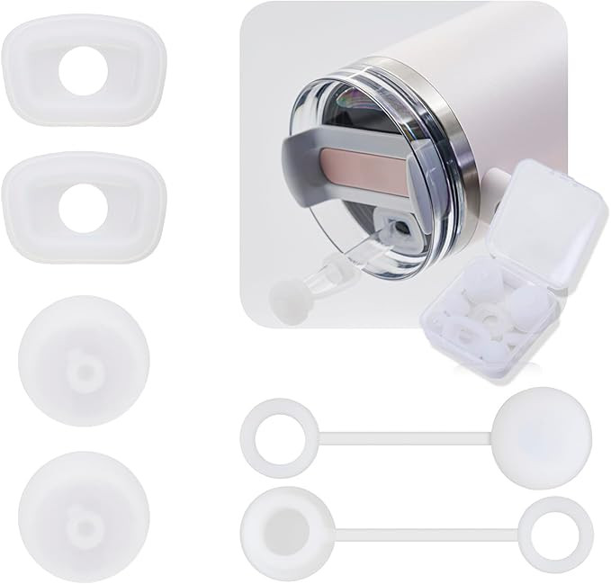 Spill Stopper for Stanley Cup 40oz 30oz Tumbler with Handle Quencher Accessories, Include Reusabl... | Amazon (US)