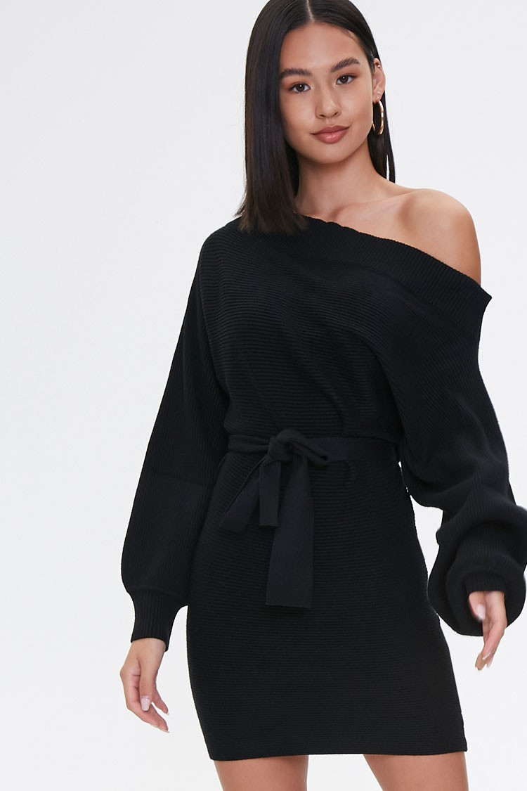 Off-the-Shoulder Sweater Dress | Forever 21 (US)
