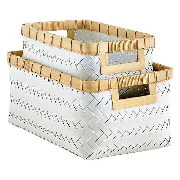 Medium Hampton Bin White | The Container Store