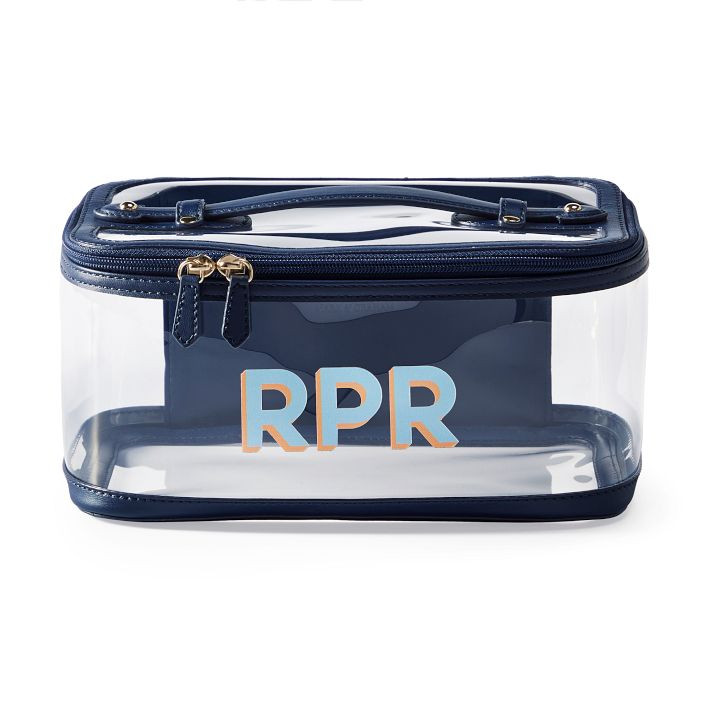 Clear Top Handle Travel Cosmetic Case | Mark and Graham