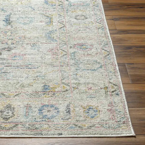 Haiya Pale Slate Machine Washable Area Rug | Wayfair North America