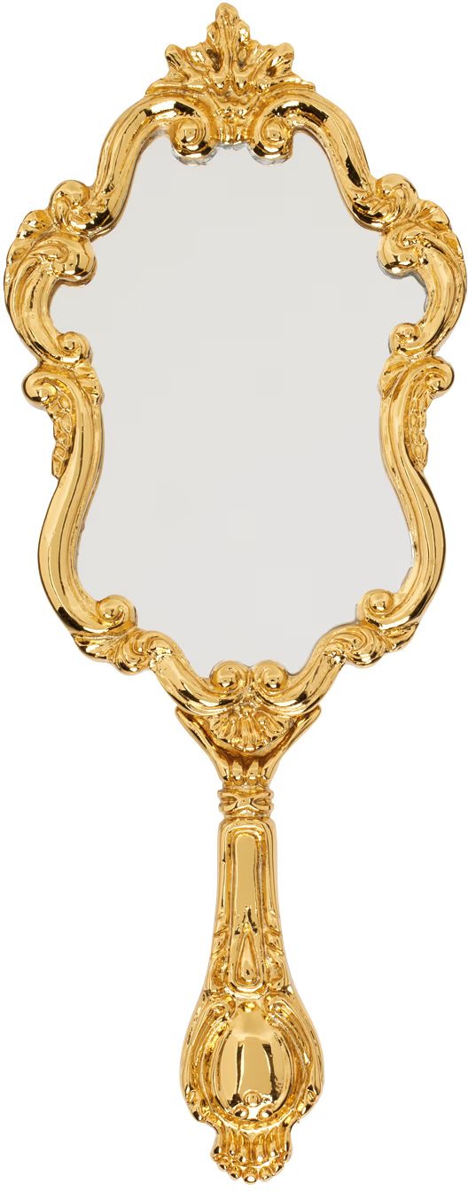 Moschino - Gold Mirror Brooch | SSENSE
