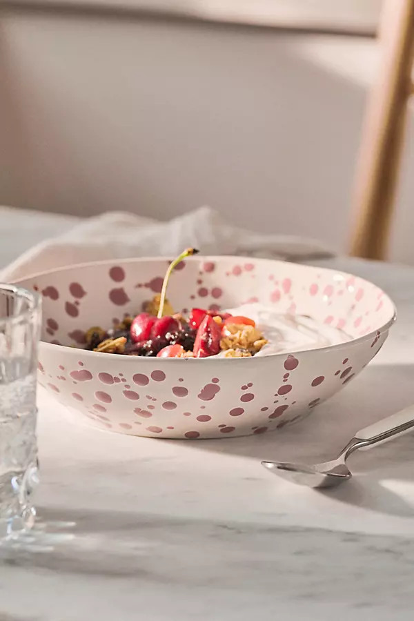 Splatter Portuguese Stoneware Pasta Bowl | Anthropologie (US)