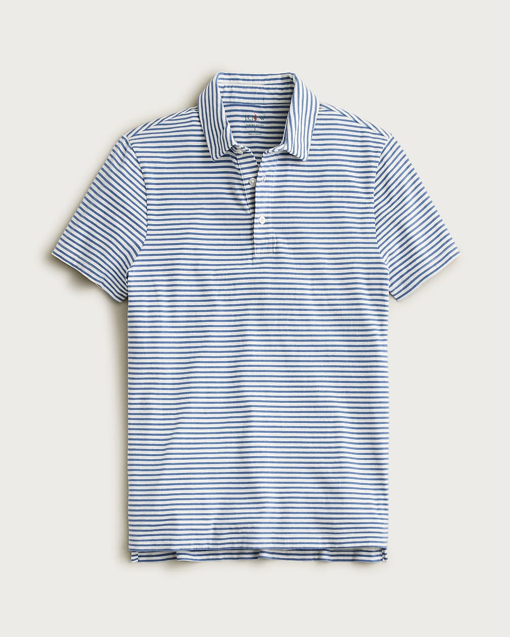 Sueded cotton polo shirt in stripe | J. Crew US