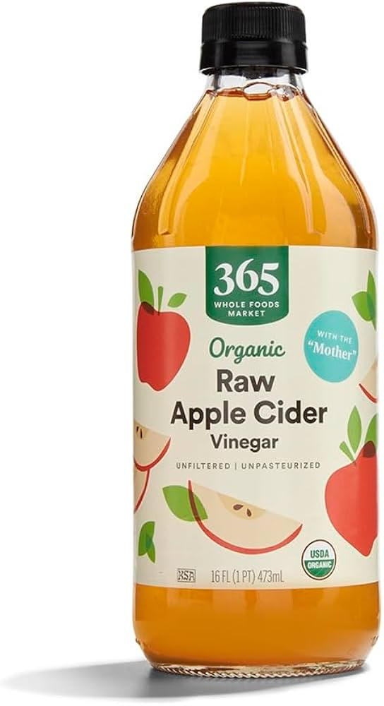 365 by Whole Foods Market, Vinegar Apple Cider Raw Unfiltered Organic, 16 Fl Oz | Amazon (US)