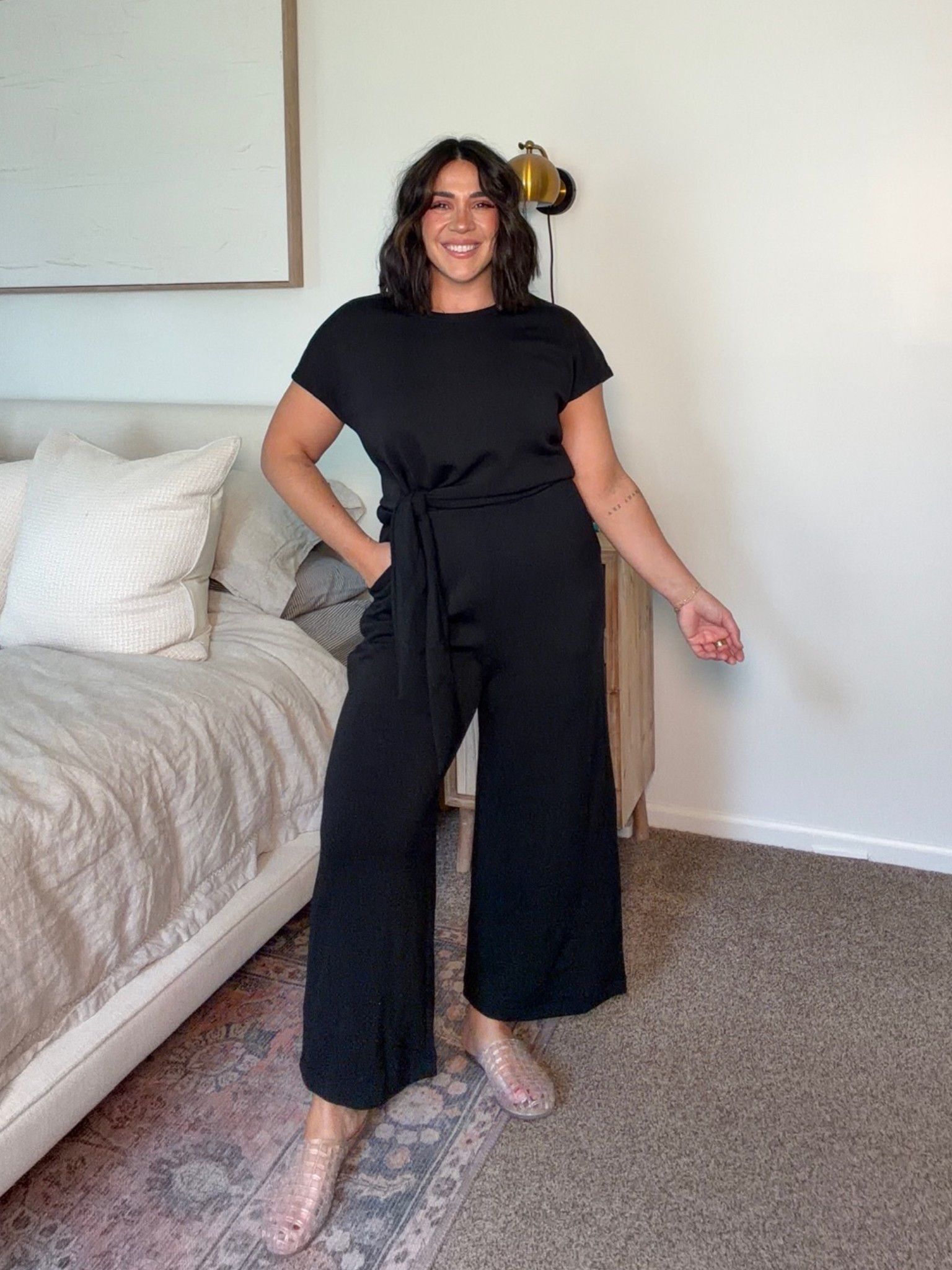 Spanx tracksuits do no wrong, back opens up so you don't have to pull the whole thing down for bathroom! Size L

#LTKSeasonal #LTKMidsize #LTKootd