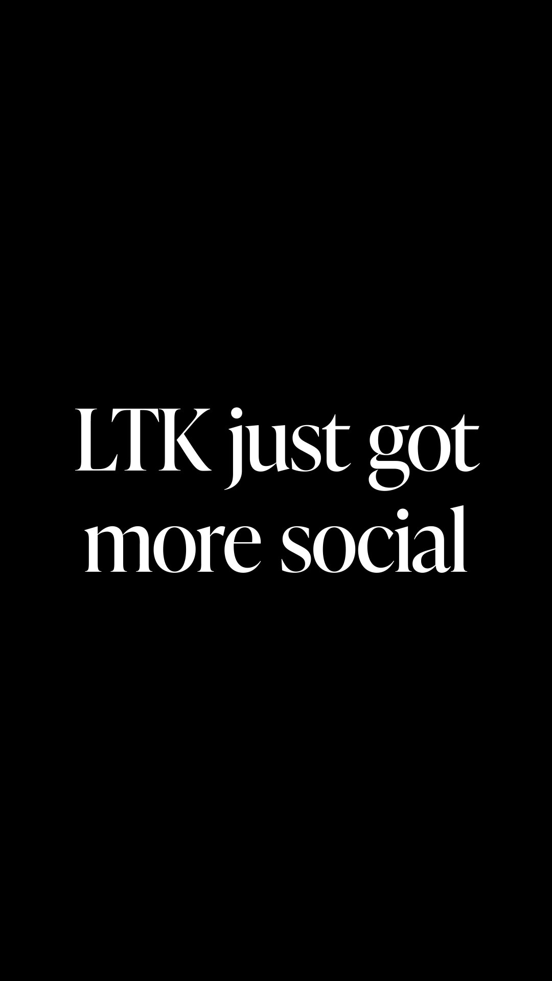 LTK is evolving into a more connected, Creator-led social platform, and we’ve launched two major features to bring Creators + their communities even closer👇

💬 Group Chat – a new way for real convos between Creators and their communities, directly in the app. Creators can now get to know their audiences deeper, and consumers are able to connect with their favorite Creators, all within the LTK App. 

✨ Public Profiles – your friends can now see your saved posts, and discover your favorite Creators.

#LTK 
