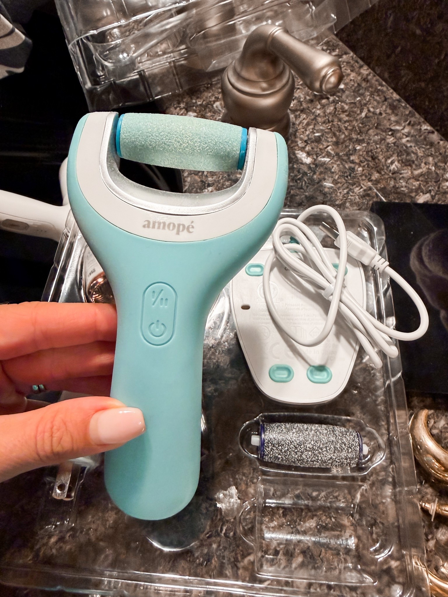 Pedicure at home, this electric file helps my cracked heels so much! #footcare

#LTKselfcare