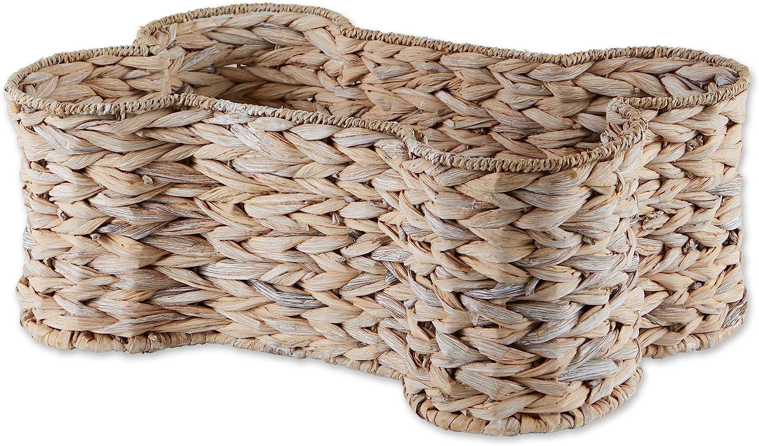 Bone Dry Pet Storage Collection Bone Shape Hyacinth Toy Basket | Amazon (US)