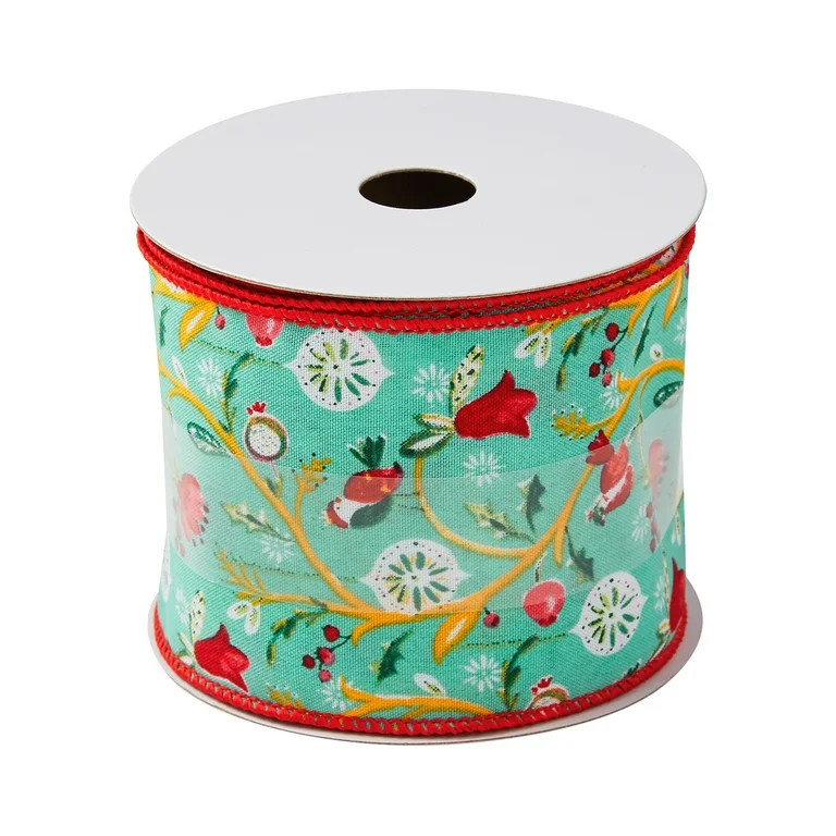 The Pioneer Woman Bird Ogee Fabric Ribbon | Walmart (US)