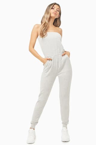 French Terry Tube Jogger Jumpsuit | Forever 21 (US)