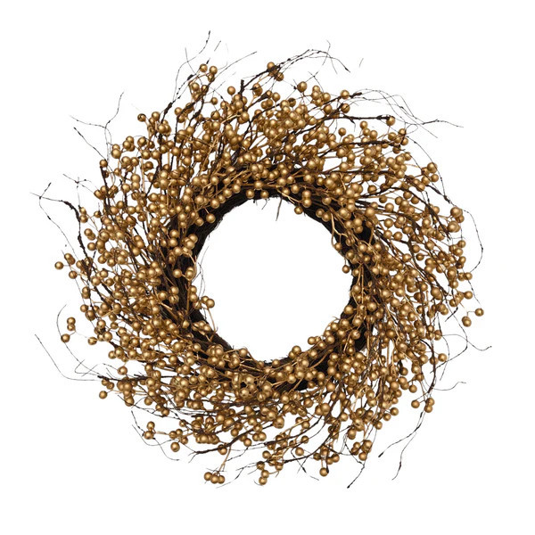 Gold Berry Wreath | Fig and Dove