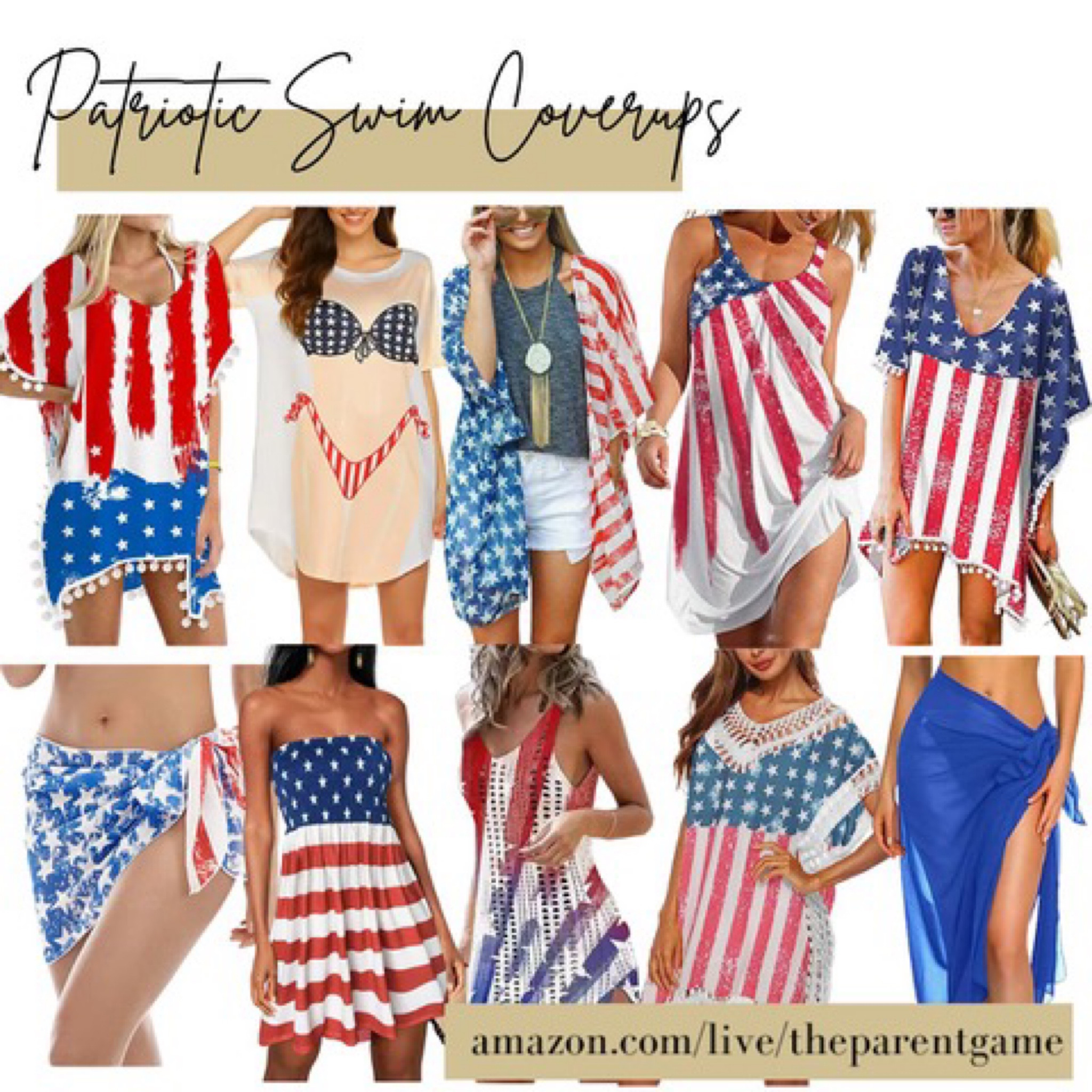 Zando American Flag Bathing Suit Women 4th of July Wrap Skirt Swim