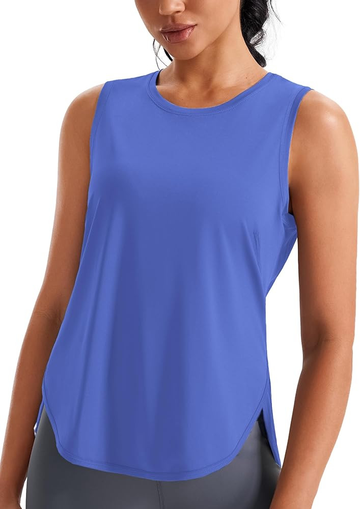 JOYSPELS Ice Silk Workout Tank Tops for Women Cool-Dry Sleeveless Loose Fit Yoga Shirts Athletic | Amazon (US)