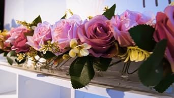 E&F Modern Designs™ Rectangular Floral Centerpiece for Dining Table - 24 Inches Long Rectangula... | Amazon (US)