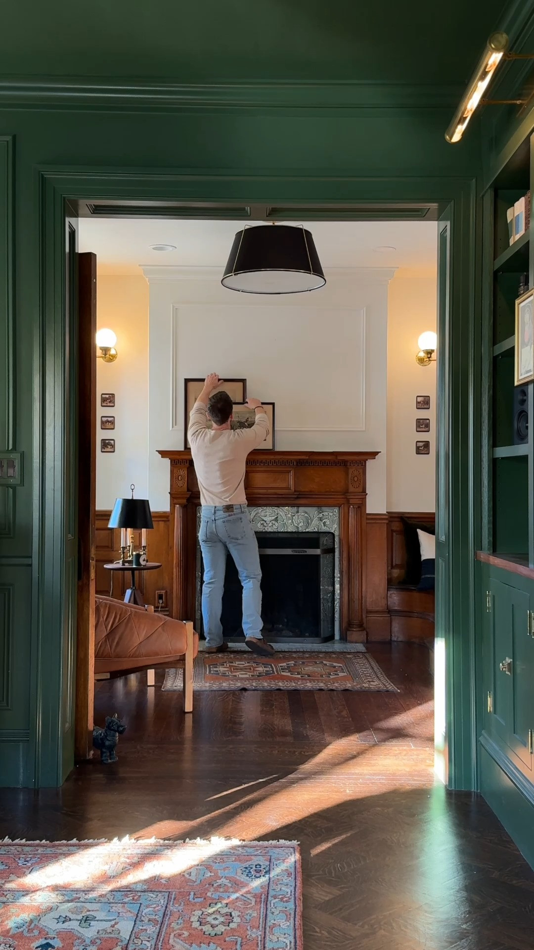 It's Christmas time ... at least at our house it is. The Entry in our Queen Anne Victorian is extra cozy this time of year. We have been using this faux Christmas tree for a couple years now and it's been a great fit for the small space. We added layers of greenery, bell garland, candles and reindeer to decorate the mantle. Now, we love walking through this space, or stopping to sit by the fire. 

 #LTKHoliday #LTKSeasonal #LTKHome