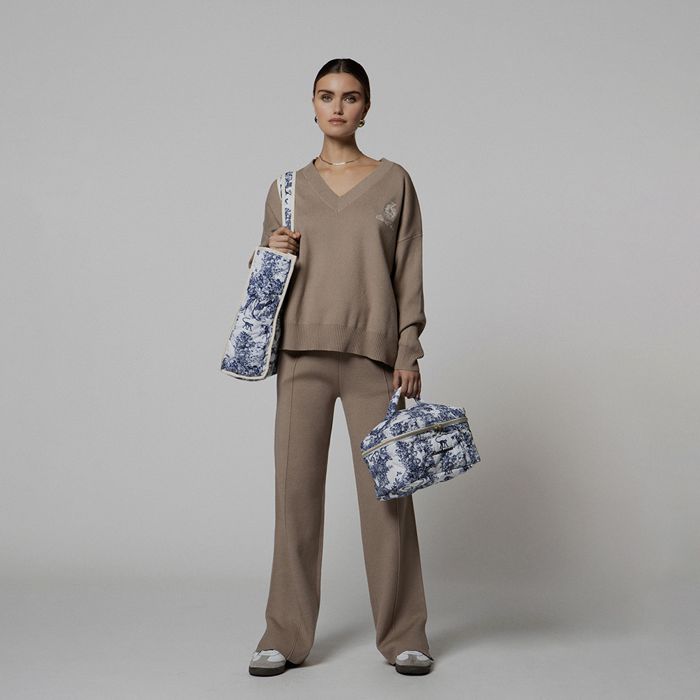 Everyday Knit Trousers - Mushroom | EllandEmm