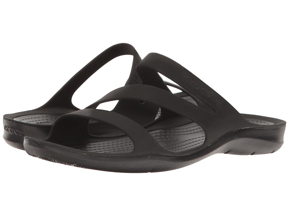 Crocs - Swiftwater Sandal (Black/Black) Women's Sandals | Zappos