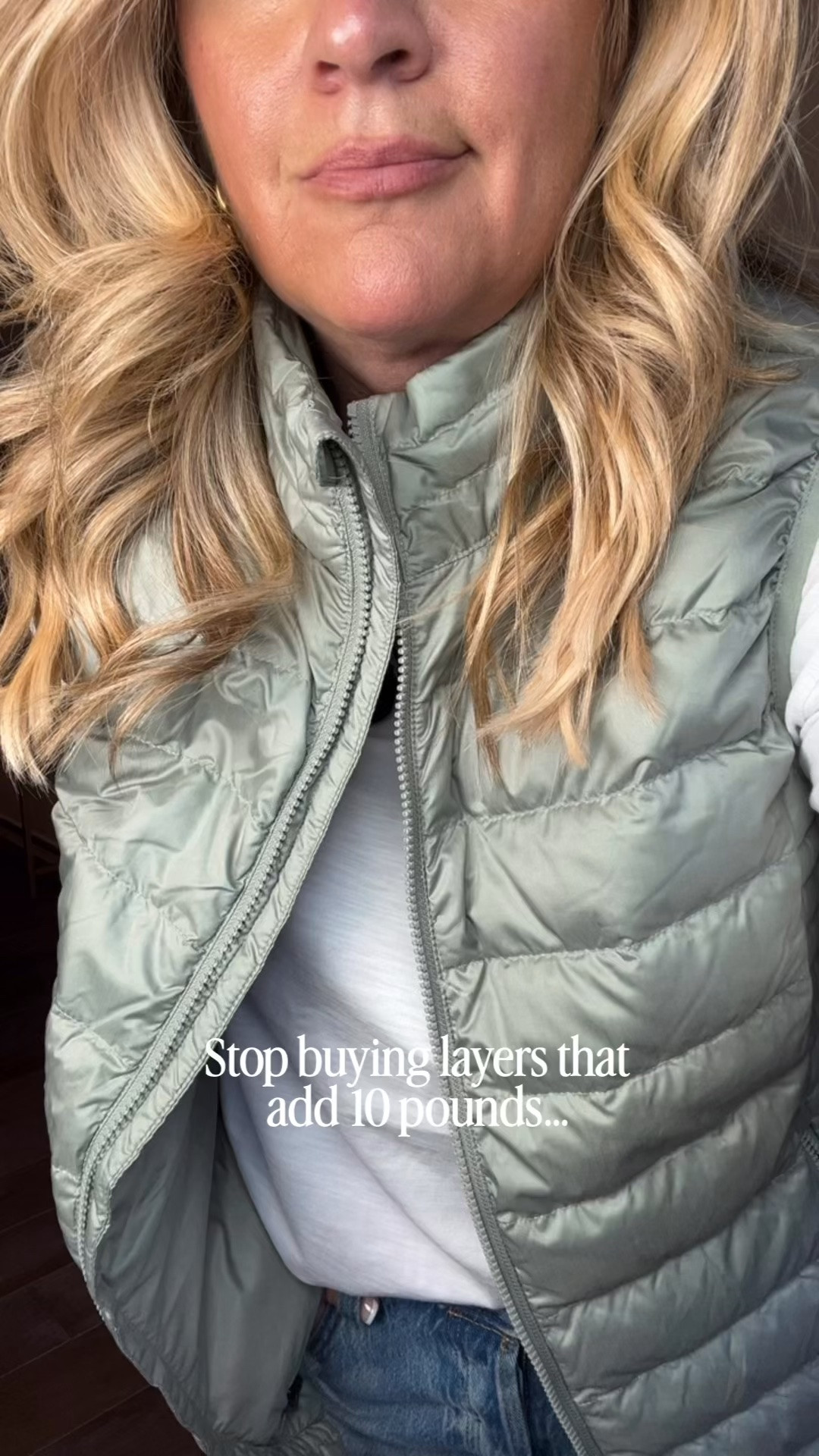 ✨Tap the bell, save and ❤️ start here over 40 fashion, midlife style, midsize fashion and luxury looks for less.  

⬇️Sizing information: large tts (size up if in between sizes.) 

I want warmth without looking like I added 10 pounds.

This goose-down vest gives me lightweight warmth without all that puffy bulk through my middle.

It layers close to the body, so it SKIMS instead of stacks and I still get the warmth I want.

That’s Outfit Physics™: less bulk, better proportions, and a layer I’ll actually wear.

👑 Helping you look good, feel good.-Lindsey Denver   Check back daily for belly-friendly style, confidence, and Outfit Physics™.

#LTKOver40 #LTKPlusSize #LTKMidsize

Comment SHOP below to receive a DM with the link to this post on my LTK ⬇ https://liketk.it/6mvJu

Comment SHOP below to receive a DM with the link to this post on my LTK ⬇ https://liketk.it/6mJEl