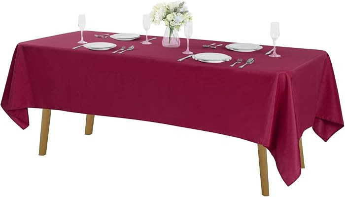 Cupuamon Rectangle Tablecloth 60x102 inch Washable Polyester Fabric Table Cloth for Wedding Party... | Amazon (US)