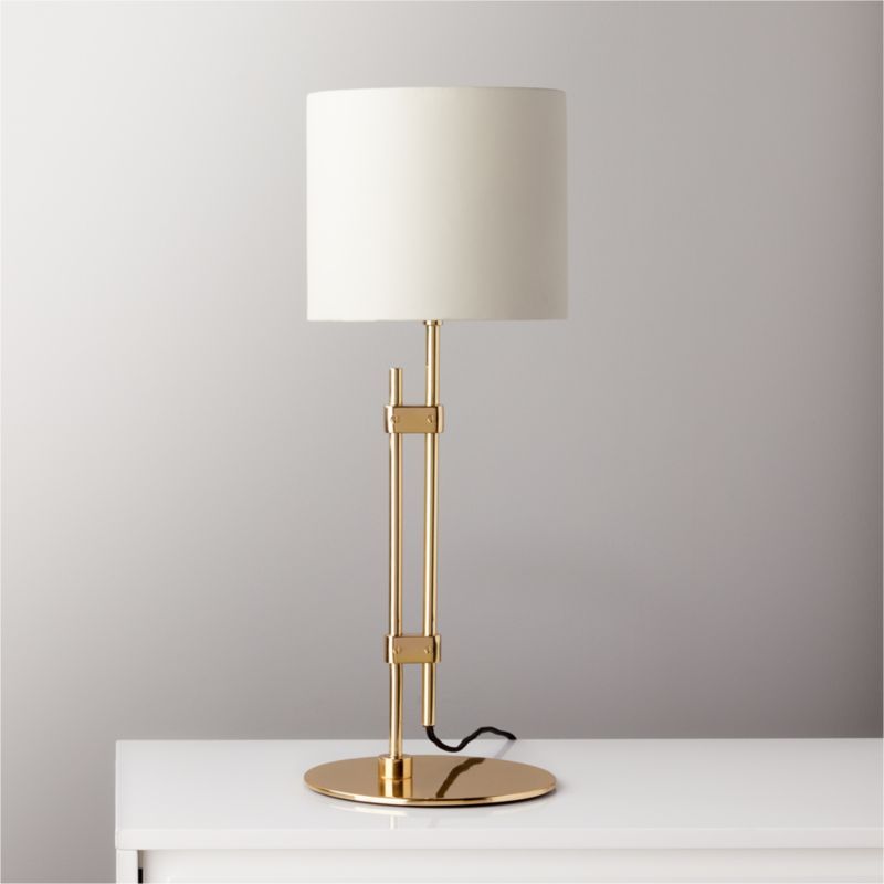 Soporte Polished Brass Table Lamp + Reviews | CB2 | CB2