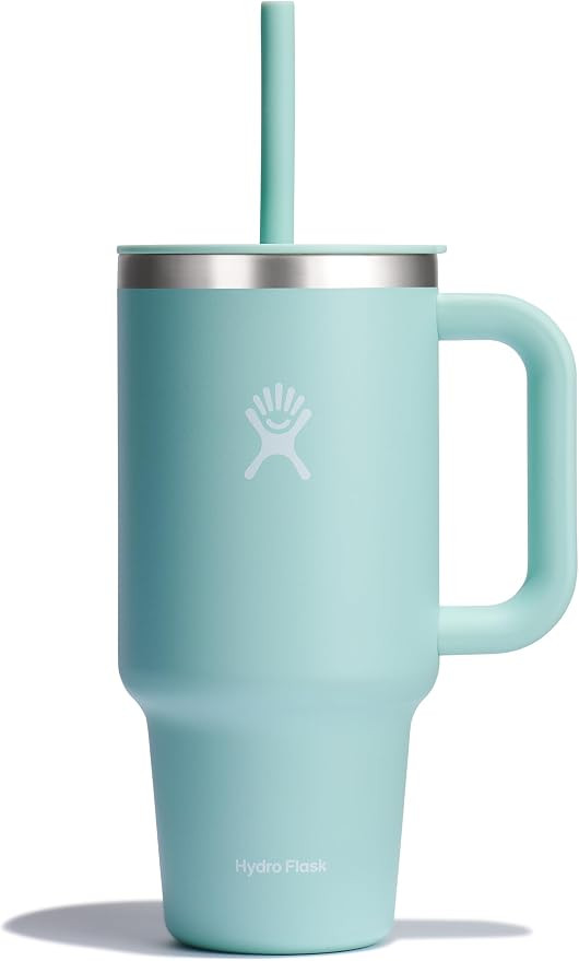 Hydro Flask Travel Tumbler Stainless Steel Insulated Cup with Lid and Straw for Cold Water and Dr... | Amazon (US)