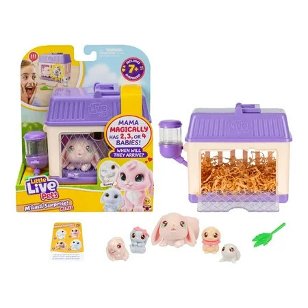 Little Live Pets - Mama Surprise Minis. Feed and Nurture a Lil' Bunny Inside Their Hutch, Ages 5+ | Walmart (US)