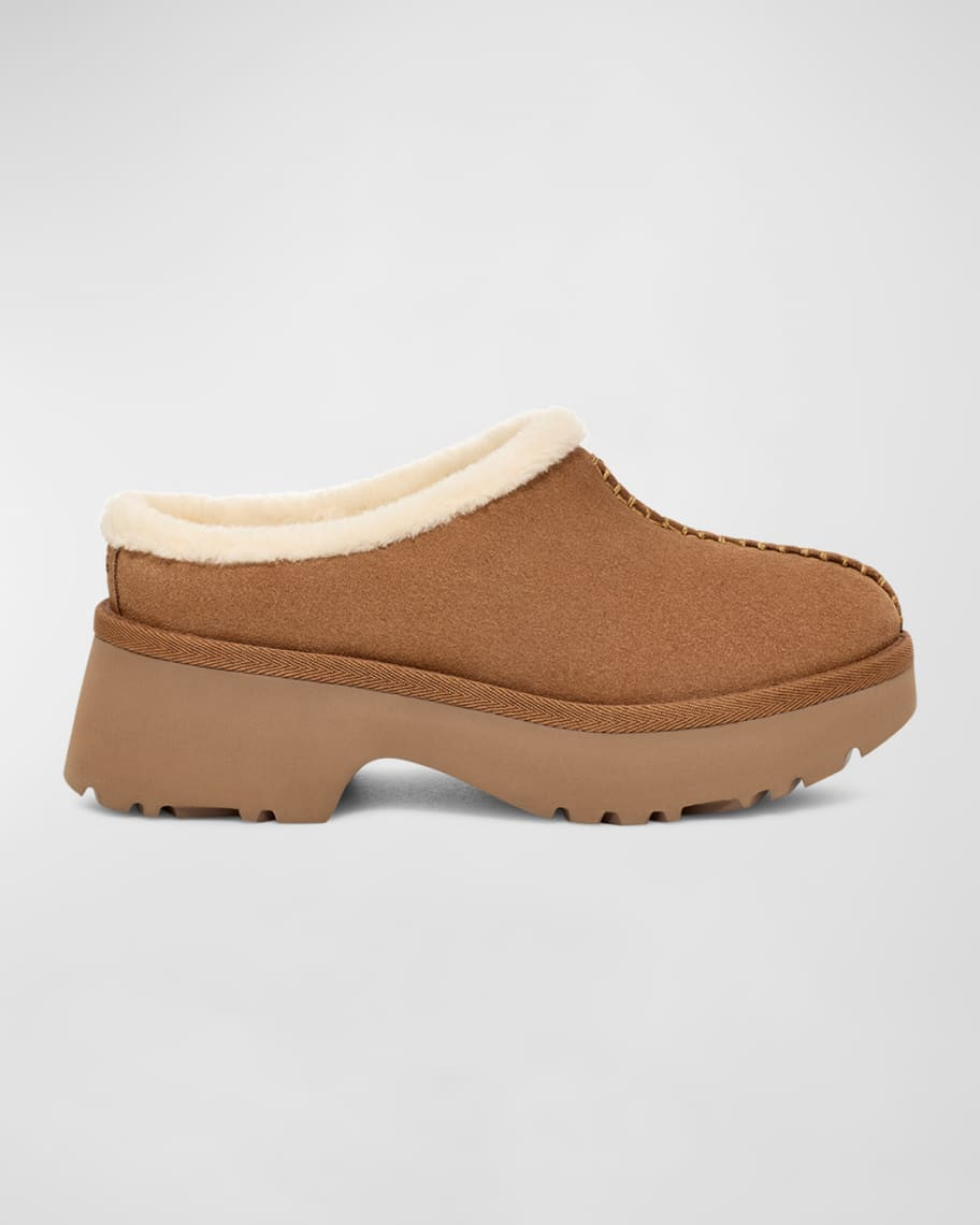 New Heights Suede Cozy Clogs | Neiman Marcus