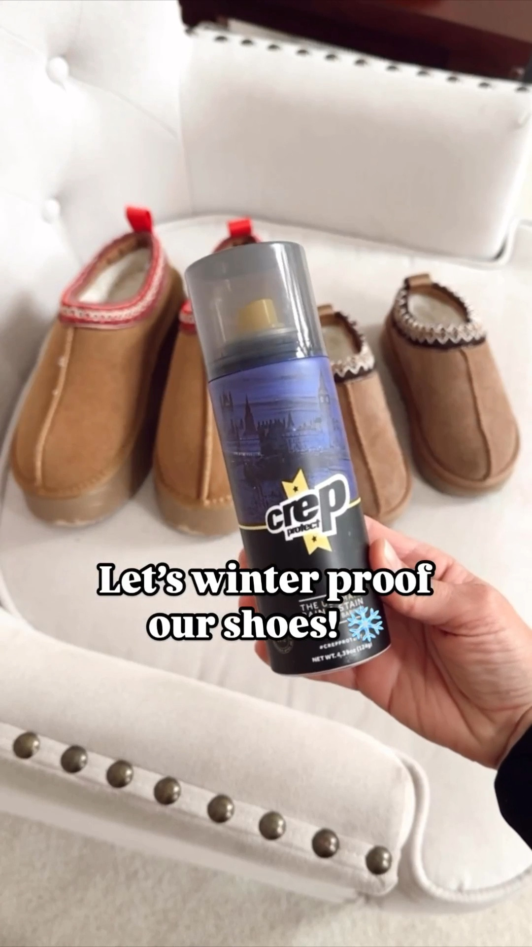 Winter proof all the suede slippers! This waterproof spray is the best! Spray 1 coat then wait 10 minutes and then spray another coat and wait 10 minutes and your shoes will be water and snow proof! 



#LTKOver40 #LTKSeasonal #LTKHome